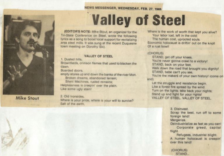 News Messenger Article; February 1985