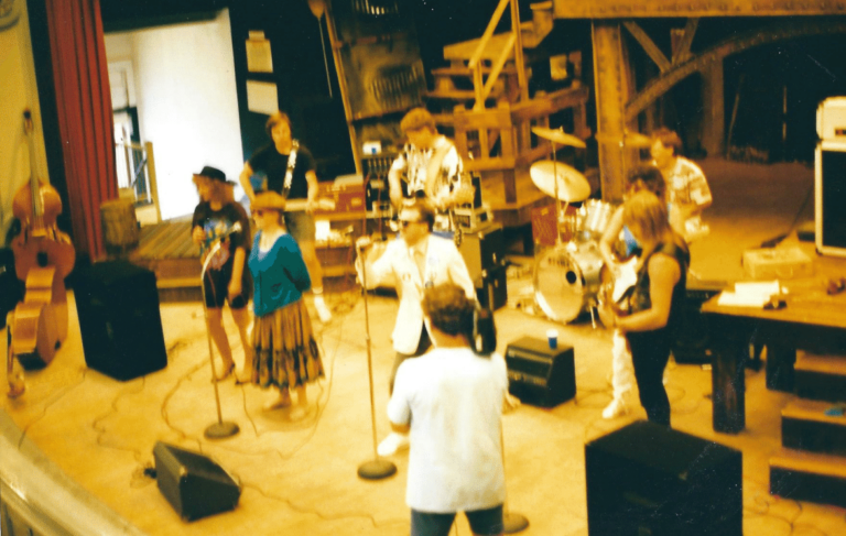 Original Human Union Band, July 6, 1992, Carnegie Library of Homestead, singing "S&L Man"