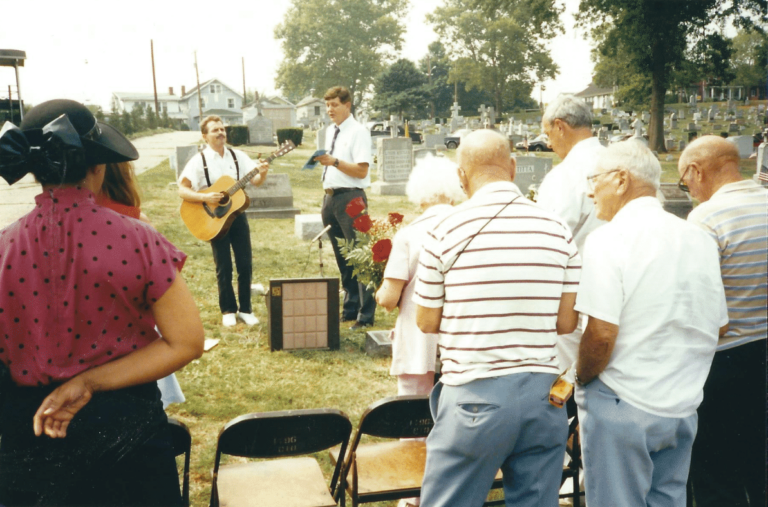 Fannie Sellins Memorial with Tony Slomkoski, Sept. 1990