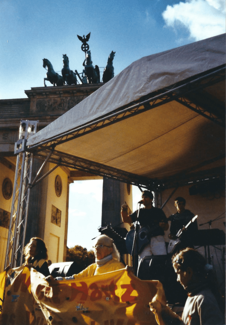 Workers Rally, Brandenberg Gate, Berlin Germany, October 2009